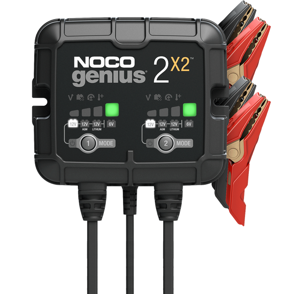 NOCO Company - NOCO GENIUS2X4 6V/12V 4-Bank, 8-Amp Smart Battery Charger  #BCN64611